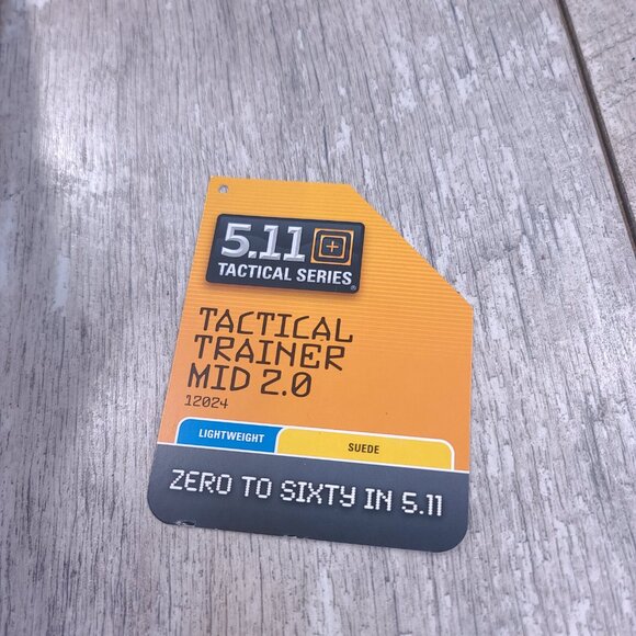 5.11 Tactical Trainer Mid Boot Mens 7 Black Waterproof Combat Lightweight - Picture 7 of 8